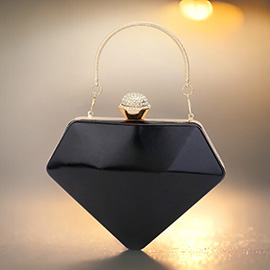 Diamond Shape Evening Clutch Bag