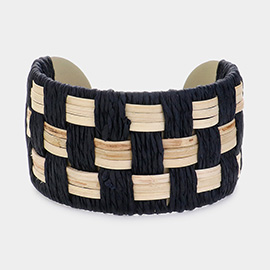 Raffia Weave Cuff Bracelet