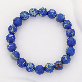 Natural Stone Beaded Stretch Bracelet