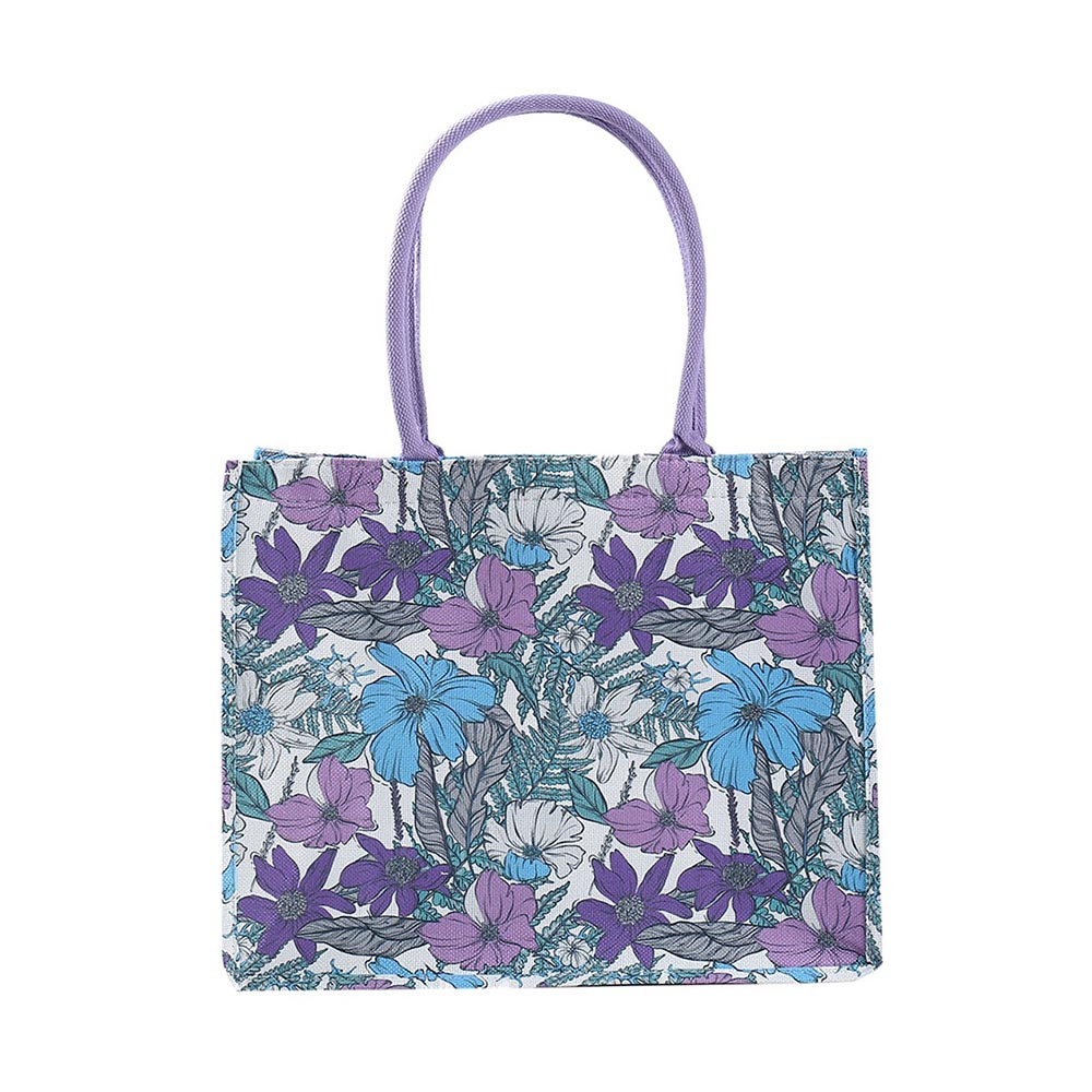 Flower Printed Tote Bag