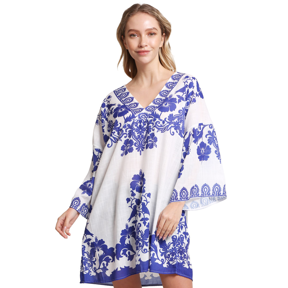 Floral Printed Cover Up Dress