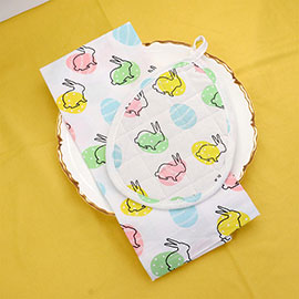 2PCS - Easter Kitchen Towel and Pot Holder Set