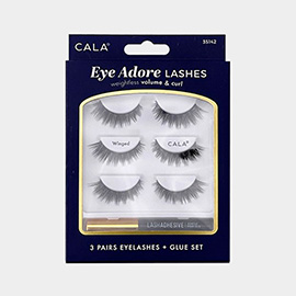 3PACK - Eye Adore Winged Lashes