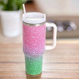 Ombre 40oz Double Wall Stainless Steel Tumbler With Handle
