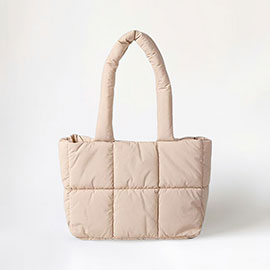 Quilted Padded Shoulder Bag / Tote Bag