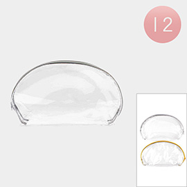 12PCS - Transparent Pouch Bags