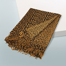 Leopard Print Pashmina Scarf Shawl