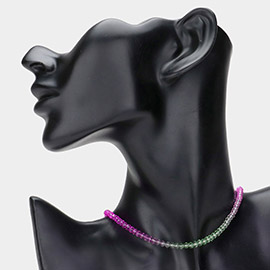 Ombre Faceted Beaded Necklace