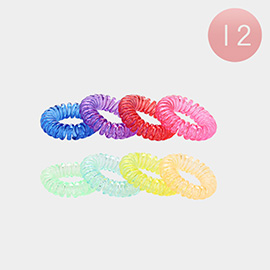 12 SET OF 8 - Stretch Coil Hair Bands