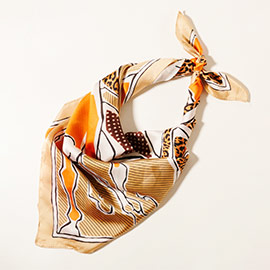 Abstract Horse Printed Scarf
