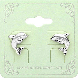 Mearl Dolphin Stud Earrings