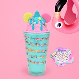 HOT FOCUS - Sweet Hydration Ice Cream Cup Tumbler With Nail Sticker