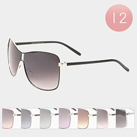 12PCS - Tinted Lens Butterfly Frame Sunglasses