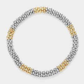 Metal Beads Stretch Bracelet