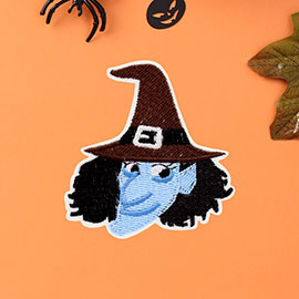 Halloween Witch Iron On Patch