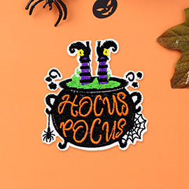 Halloween Focus Focus Cauldron Iron On Patch