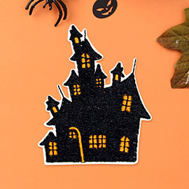Halloween Scary House Iron On Patch