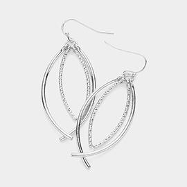 Abstract Metal Wire Dangle Earrings