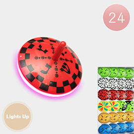 24PCS - Light Up Flash Gyro Toys