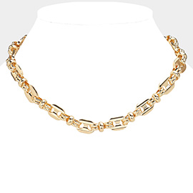 SECRET BOX_Metal Mariner Link Chain Necklace