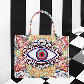Evil Eye Printed Tote Bag