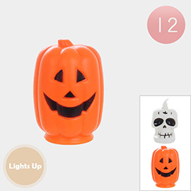 12PCS - Light Up Halloween Pumpkin Skull LED Lights