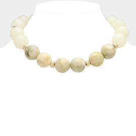 Chunky Lucite Ball Beaded Necklace