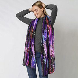 Abstract Foil Print Scarf