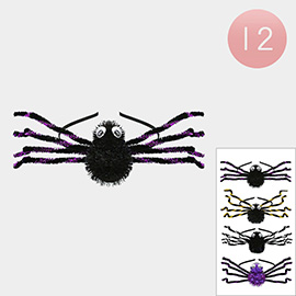 12PCS - Hallween Spider Pointed Headbands
