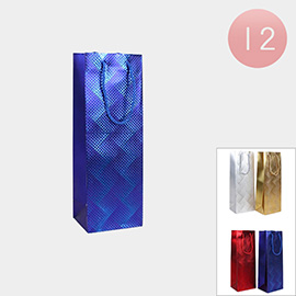 12PCS - Holographic Wine Gift Bags
