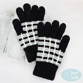 Cozy Colorblocked Smart Touch Gloves