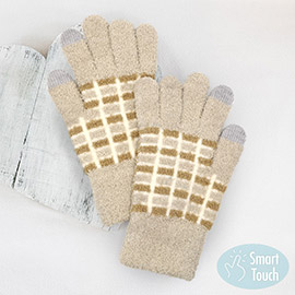 Cozy Colorblocked Smart Touch Gloves