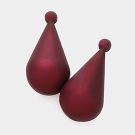 Brushed Matte Teardrop Earrings