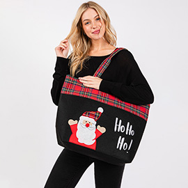 Ho Ho Ho Letter Santa Christmas Tote Bag