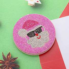 Bling Studded Sunglass Santa Compact Mirror