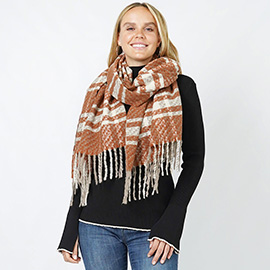 Plaid Oblong Scarf/Shawl