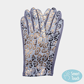 Leopard Pattern Smart Touch Gloves