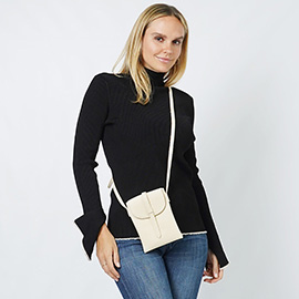 Faux Leather Mini Crossbody Bag