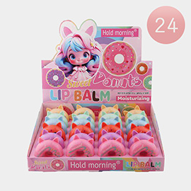 24PCS - Sweet Donuts Lip Balms