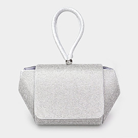 Bling Studded Flap Evening Bag / Crossbody Bag