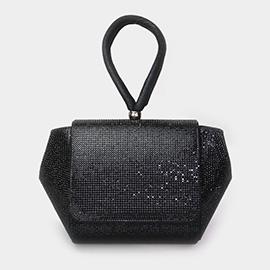 Bling Studded Flap Evening Bag / Crossbody Bag