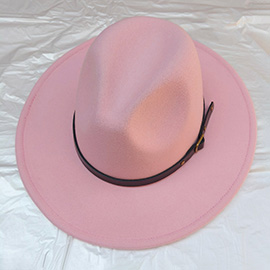 Belt Band Pointed Fedora Hat