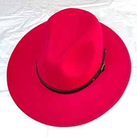 Belt Band Pointed Fedora Hat