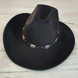 Western Style Belt Pointed Cowboy Fedora Hat