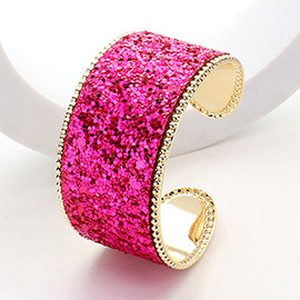 Sparkly Glittered Cuff Bracelet