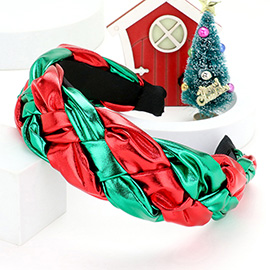 Christmas Padded Weave Headband