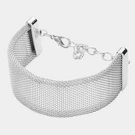 Metal Mesh Wide Bracelet