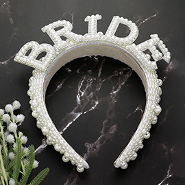 Pearl BRIDE Message Pointed Headband