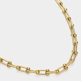 Stainless Steel Hardware Chain Necklace