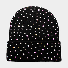 Bling Studded Beanie Hat